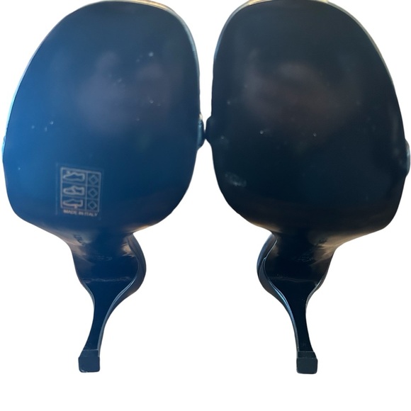 Stella McCartney 100mm Stella Eco Alter Gold Chain High Heels NEW EU 36 US 6 - Picture 10 of 11